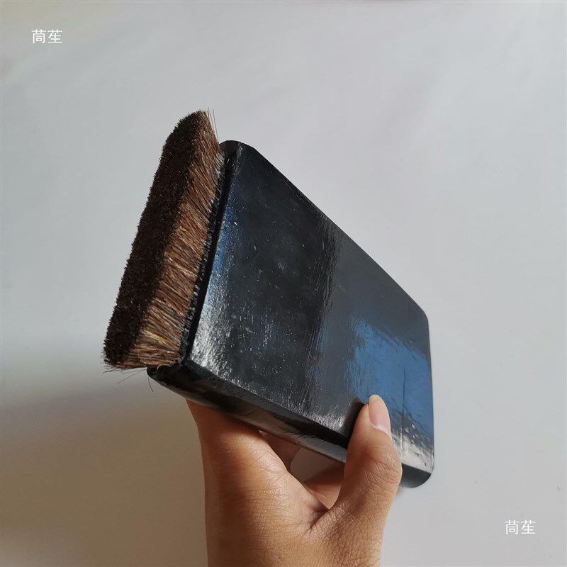 大漆刷子特厚马尾毛刷2公分厚生漆土漆工具木U工漆工用包布刷