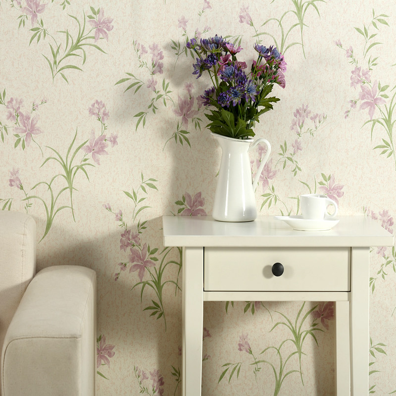 加厚田园墙纸g自粘壁纸卧室客厅背景墙纸防水即时贴纸带胶即贴即