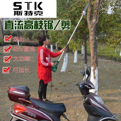 48V充电式电动高枝锯高空剪直流高枝剪粗枝O修剪果树枝剪刀伐木锯