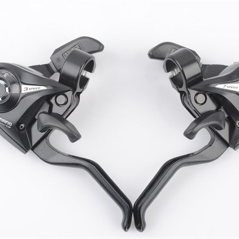 闸把山地车联体指拨变速器 21速24档连体全铝8档调速器刹把连体拨