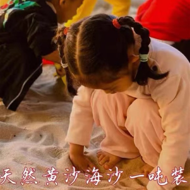 天然黄沙海沙子沙滩沙子海滩沙玩具沙细海沙儿童宝宝玩的沙土颗粒