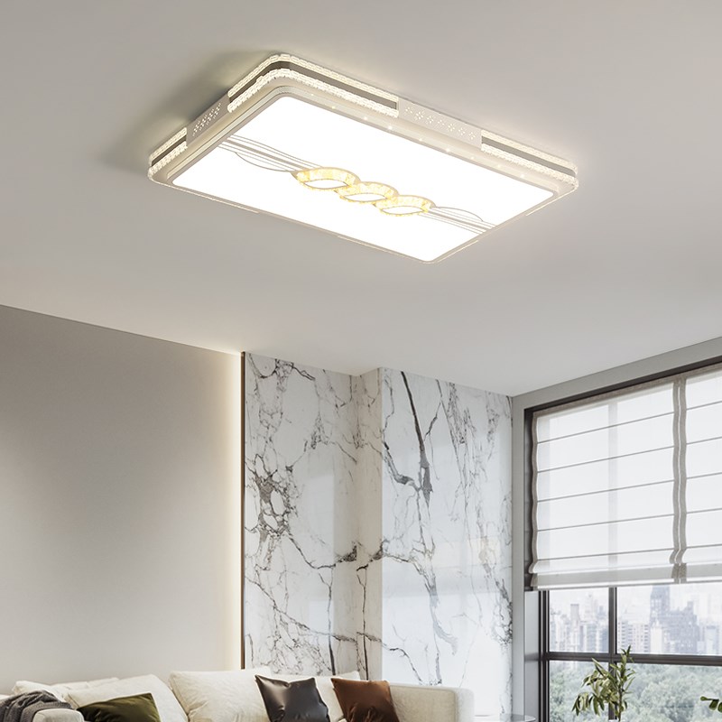 新款现代简约lhed高亮大气客厅吸顶灯创意智能风扇灯全屋套餐灯具