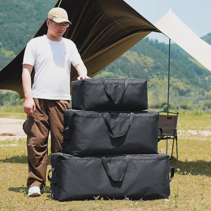 大容量户外装备收纳袋露营野餐用品桌椅烧烤炉天幕防水驮包收纳箱
