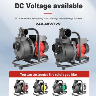 太阳能泵572寸V3寸11VYR00w1.hp高扬程大流量地面自泵尼龙耐腐吸