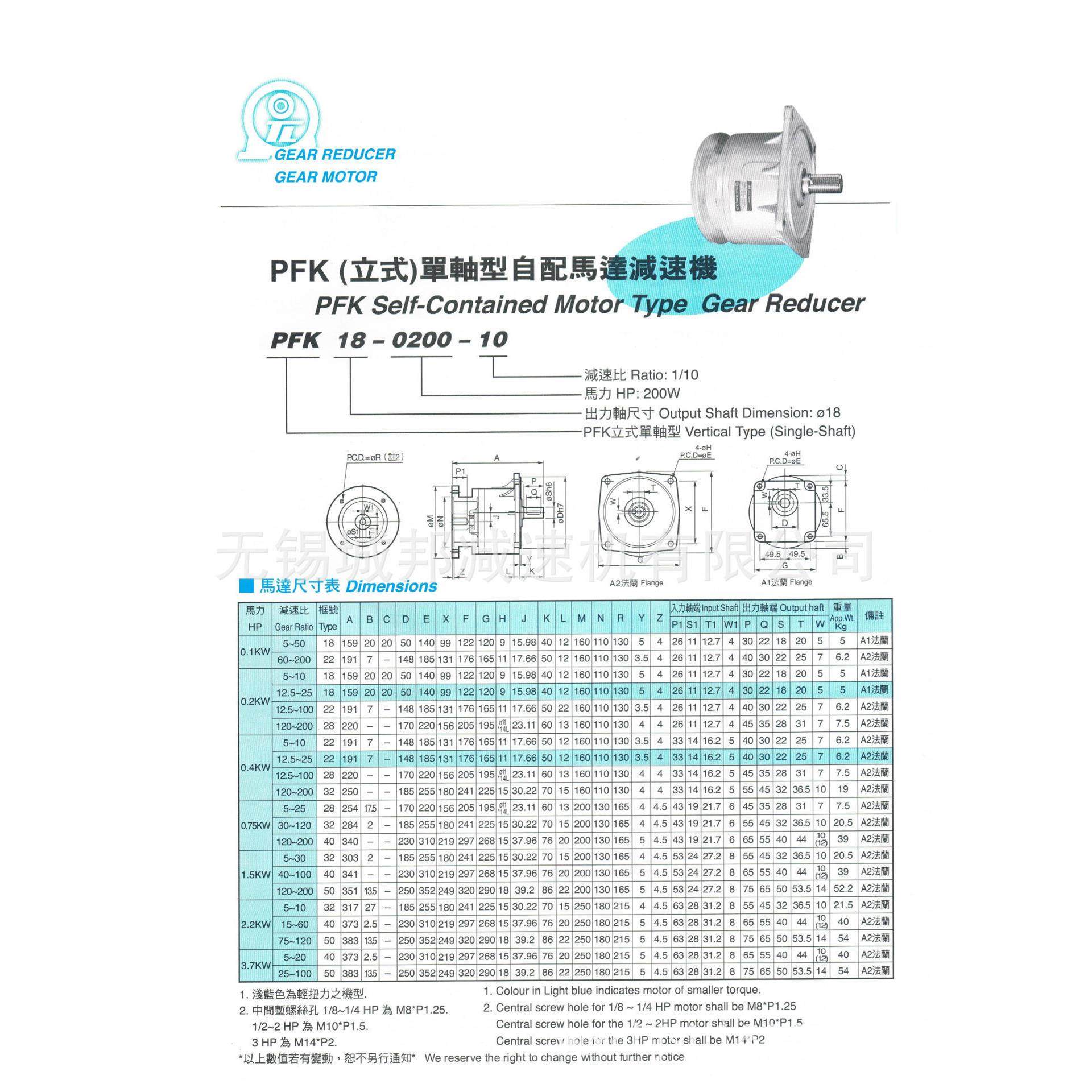 PFK(立式）单轴型自配马达减速机,五金/工具,减速器,淘宝优惠券,粉丝福利购,淘宝优惠卷