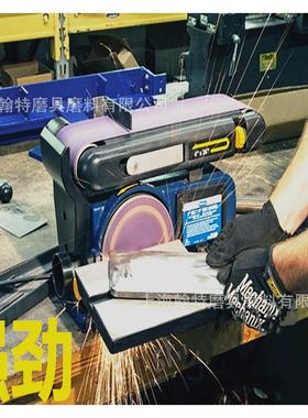 YAMATO金属打磨机大功率全铜电机台式电动砂带抛光机