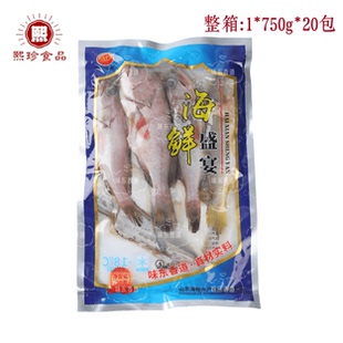 味东香道海鲜盛宴海杂鱼组合海鲜拼盘750g20包冷冻半成品腌制商用