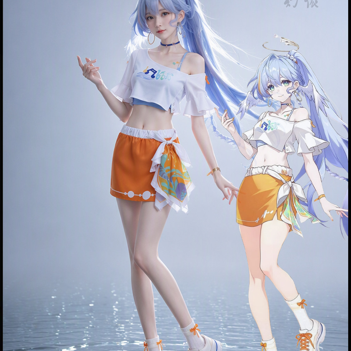 星穹铁道知更鸟联动cos女C服