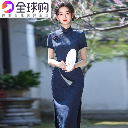 独特漂亮高端气质旗袍女新中式夏季改良修身显瘦连衣裙2025新款国
