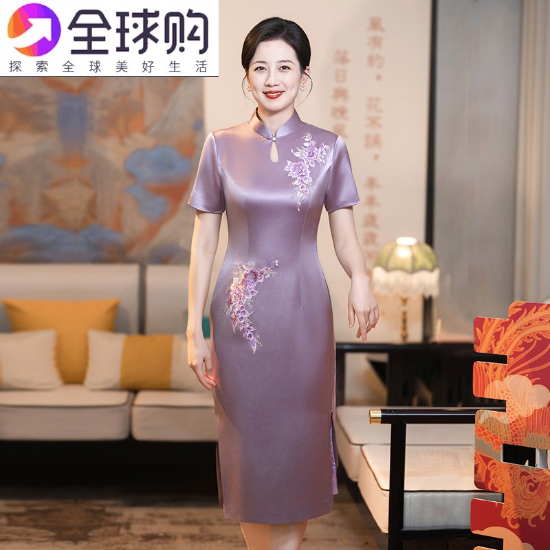 独特漂亮高端喜婆婆婚宴装2025新款女结婚礼服旗袍妈妈喜服敬酒服