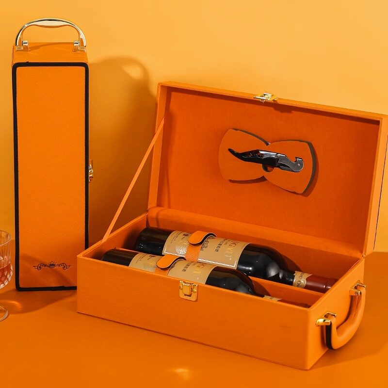 红酒包装礼盒空盒2支红酒礼盒两只装单支双支酒盒葡萄酒礼品