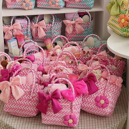 彩色编织宝宝满月谢师宴伴手礼