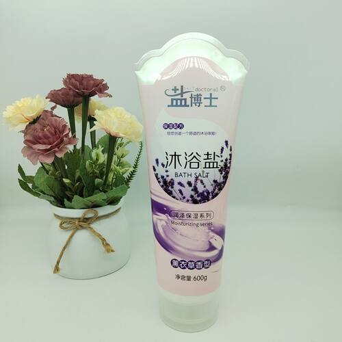 盐博士沐浴盐600g搓澡盐去死皮磨砂颗粒清洁身体毛孔污垢沐浴泡澡