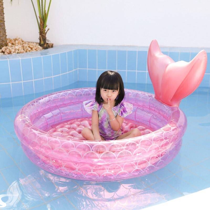 Inflatable Kiddie Pool with Durable 3-Ring Stability - Taobao product photo 4
