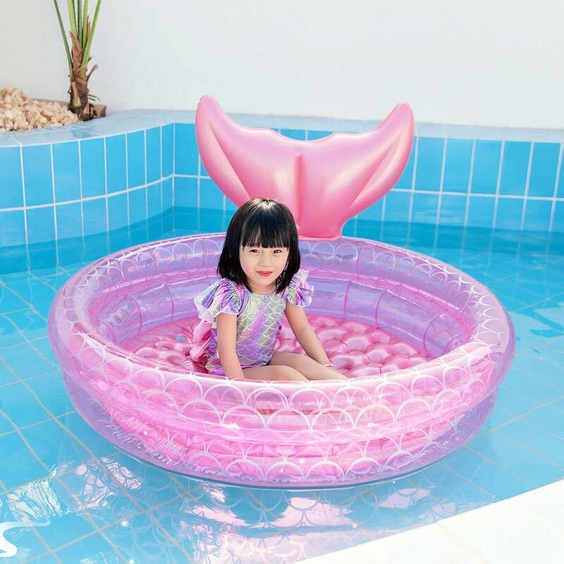 Inflatable Kiddie Pool with Durable 3-Ring Stability - Taobao product photo 3