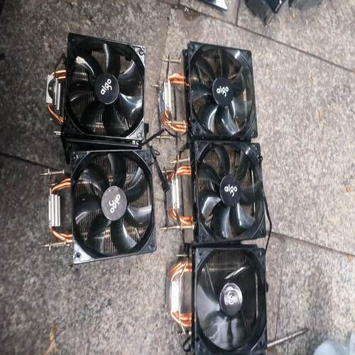 议价4铜管CPU散热风扇散热器出5个拆机的4铜管散热风扇成色