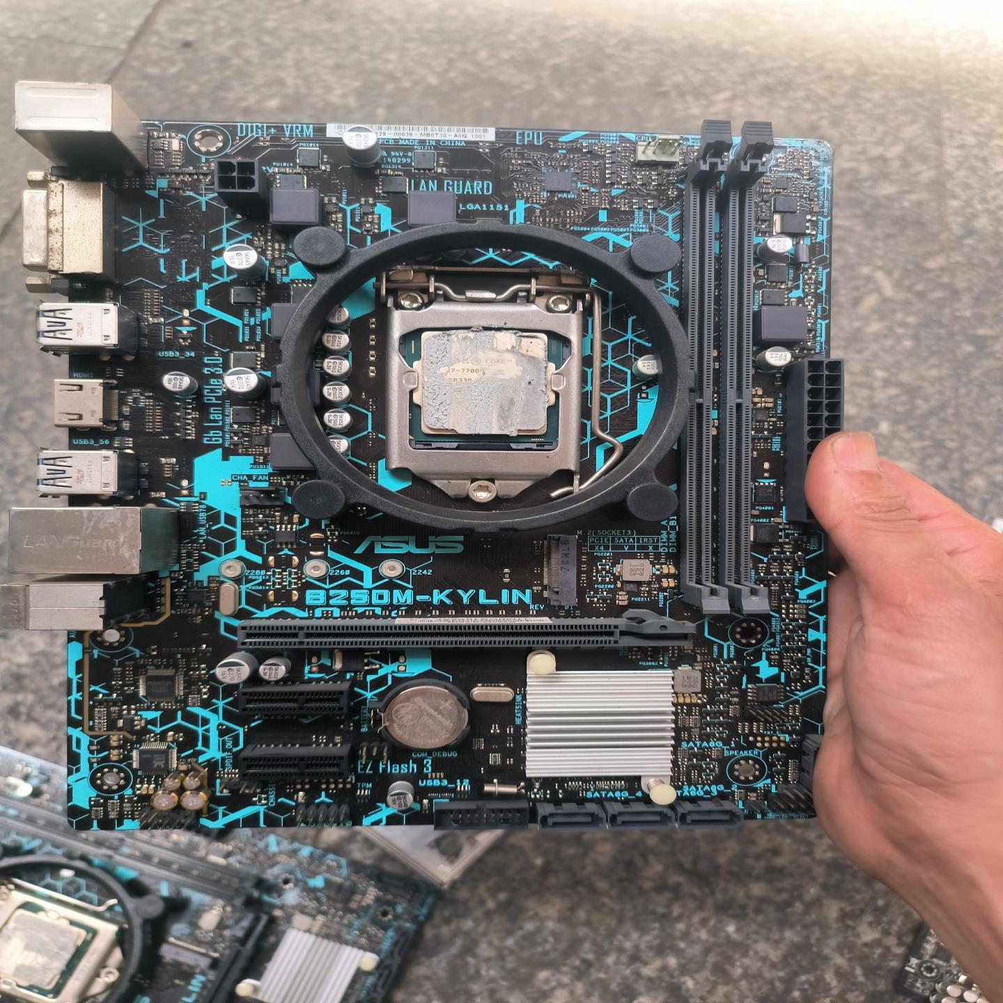 议价华硕B250M-KYLIN主板出2块拆机的华硕B250M-