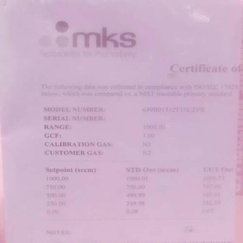 议价MKS  649B01312T13C2VR 压力控制器 64
