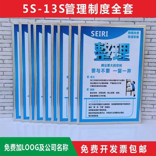 5S工厂车间安全生产标语海报挂图