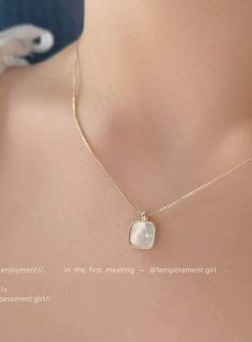 贝壳亮眸贝壳蛇骨链女合金