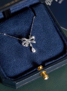 蝴蝶结项链卡曼妮合金女