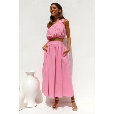 womens ankle length skirt casual loose fitting elastic