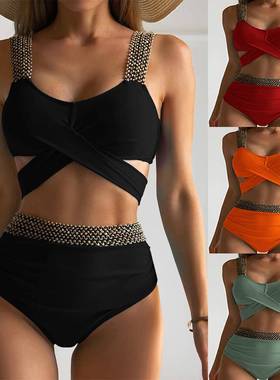 for spring sexy swimming swimsuit steel one-piece triangle