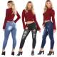 clothing hip slim Ripped jeans fit skinny points lift nine