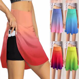 black  gray white ombre womens skirt summer clothes kpop