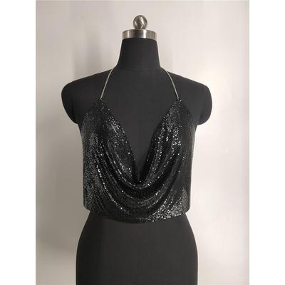 hirigin metal crop summer sexy club backless bralette beach