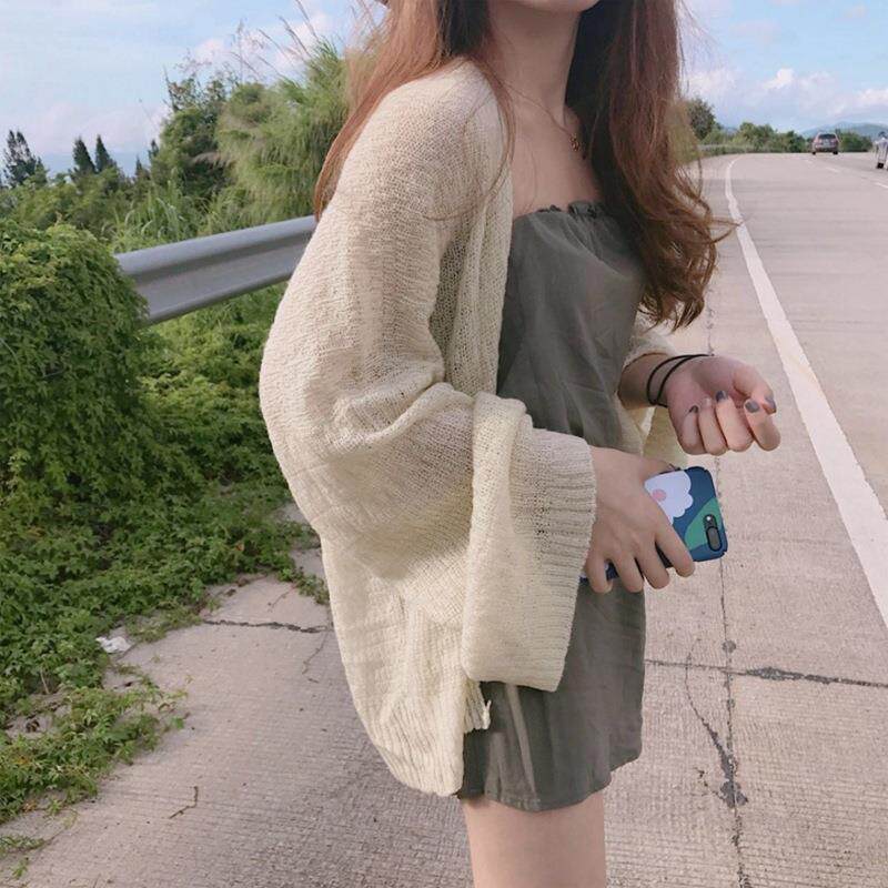 sweater air-conditioning summer cardigan knit jacket