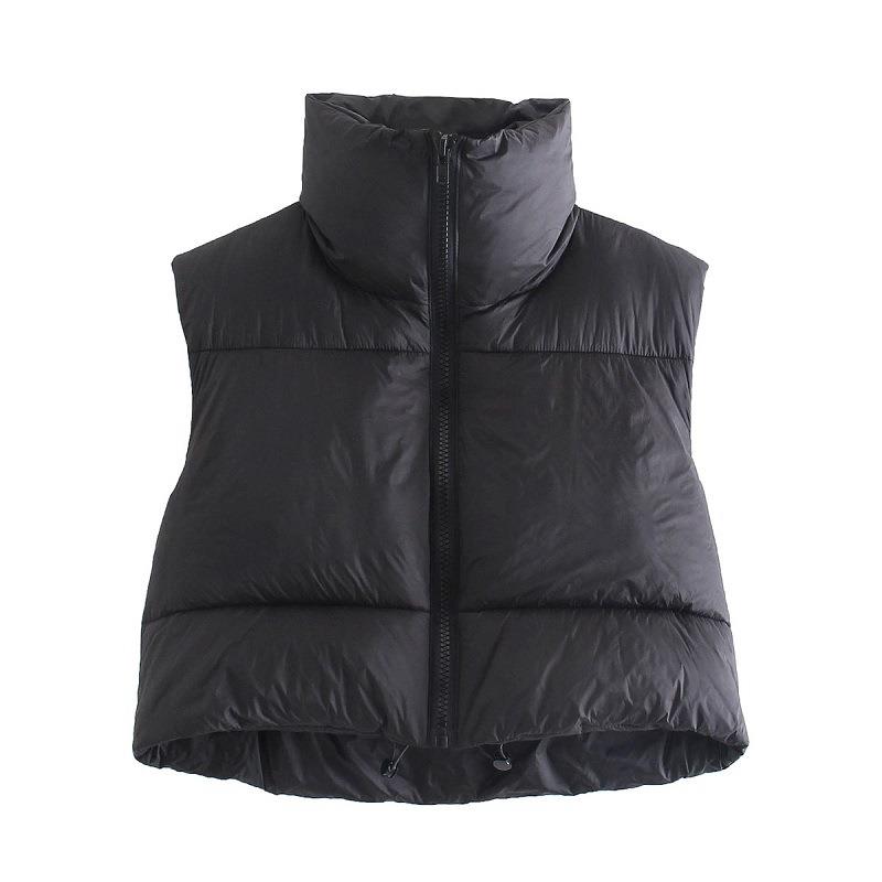 warm collar padded warm vest waistcoat jack black