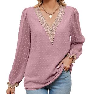 Lace Top Sleeve Women Long Golden neck