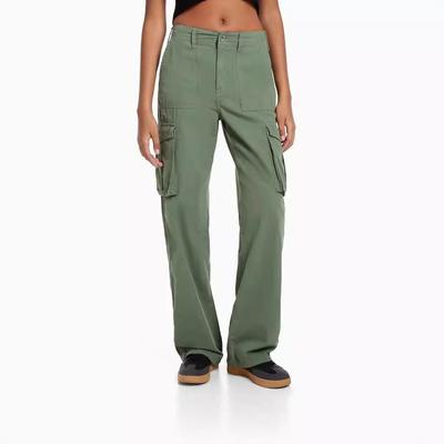 waist versatile green fashion womens hot high army pants