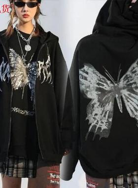 womens hoodie with zipper autumn and winter in europe