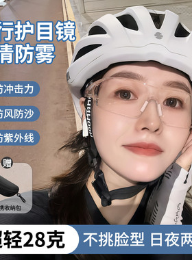 日夜两用户外运动骑车防雾防风镜