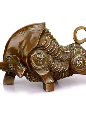 铜牛摆件 铜华尔街牛 生肖牛摆件工艺品办公室装饰品
