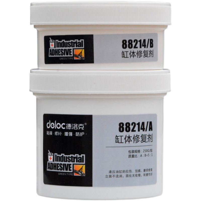 德洛克88214挖机液压油缸活塞杆修复剂机床导轨减磨修补剂耐磨胶