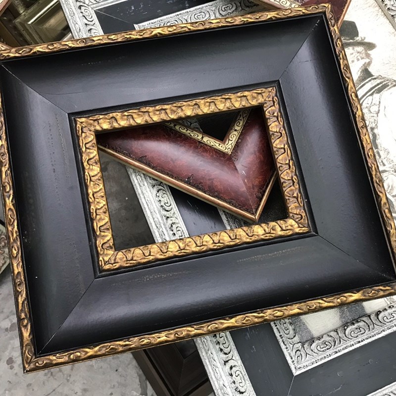 天隆画框实木欧式实木油画框包邮出口复古有机玻璃底板装饰画定制图片