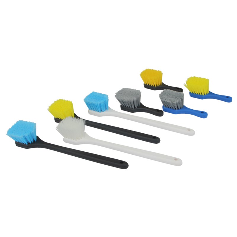 卫生间大理石长柄塑料分类多用清洁刷厨房地面硬毛除污软毛轮胎刷