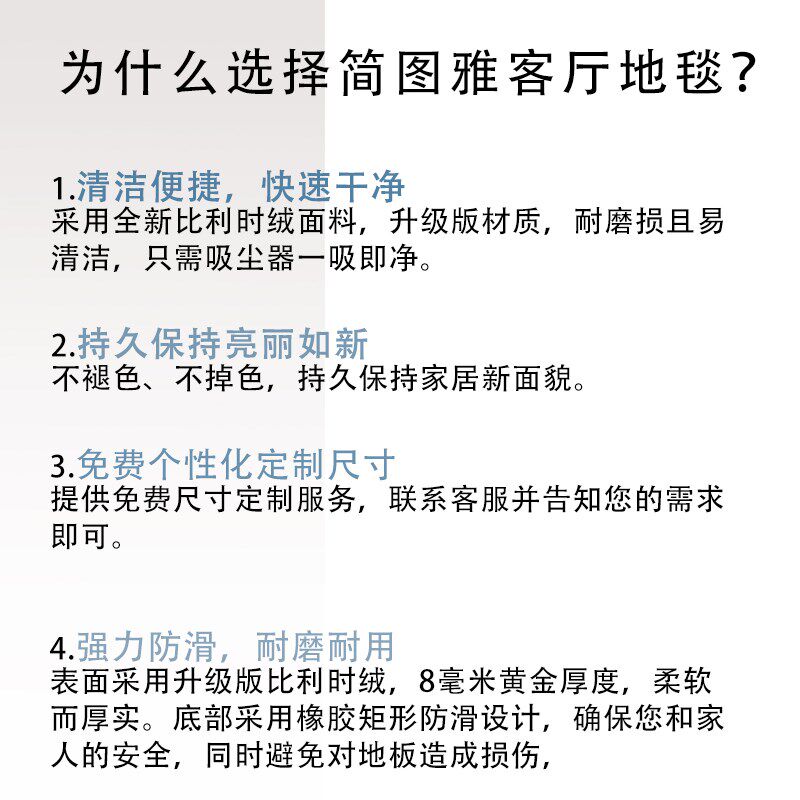 地毯客厅2024新款卧室地垫床边毯入户门厨房地垫玄关脚垫地铺垫