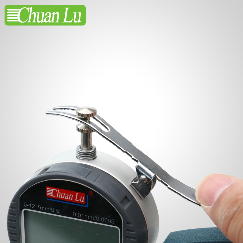 川陆测厚仪H型数显测厚仪大宽度测厚规 0-10mm 0.01mm 120mm