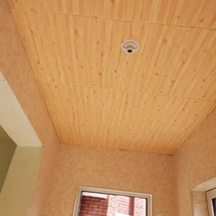 天花板棚顶自粘墙贴3d立体客厅吊顶木纹装饰贴纸房顶屋顶遮丑墙纸