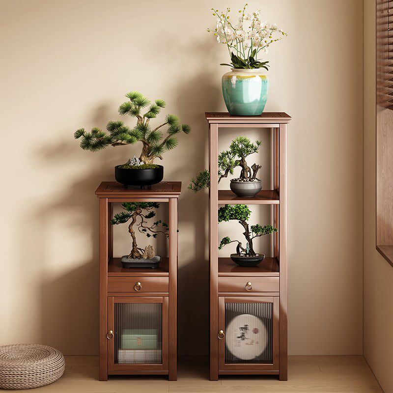 中式花架实木储物收纳展示柜民宿茶室艺术柜客厅落地式花盆花台,住宅家具,花架/花几,淘宝优惠券,粉丝福利购,淘宝优惠卷