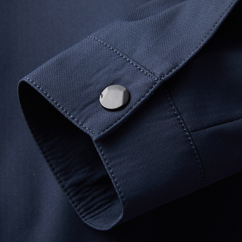 中老年夹克男士外套春秋季新款中年爸爸装翻领商务茄克衫爷爷装男