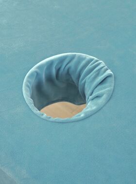 水晶绒美容床罩床笠保护套按摩推拿医院诊所床单宝宝绒带洞可定做