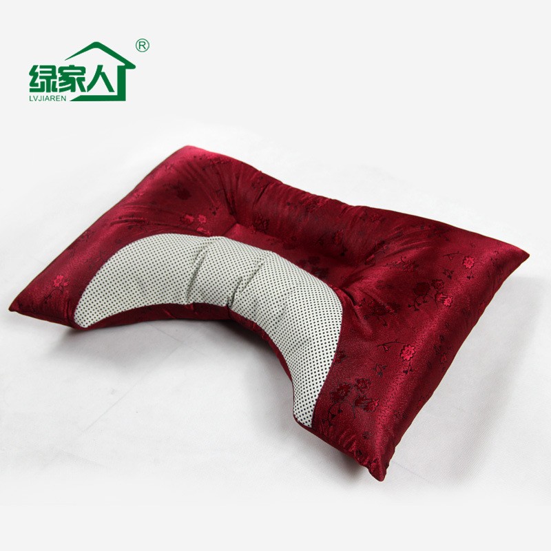 竹炭颈椎枕头托玛琳助眠脊颈椎修复专用牵引矫正u型保健护颈枕芯