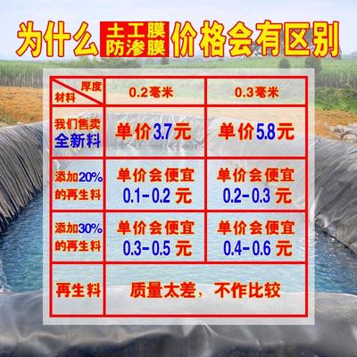 鱼塘防渗膜鱼护池防水黑色防水膜蓄水池坡水hdpe布XCW土工膜防塑