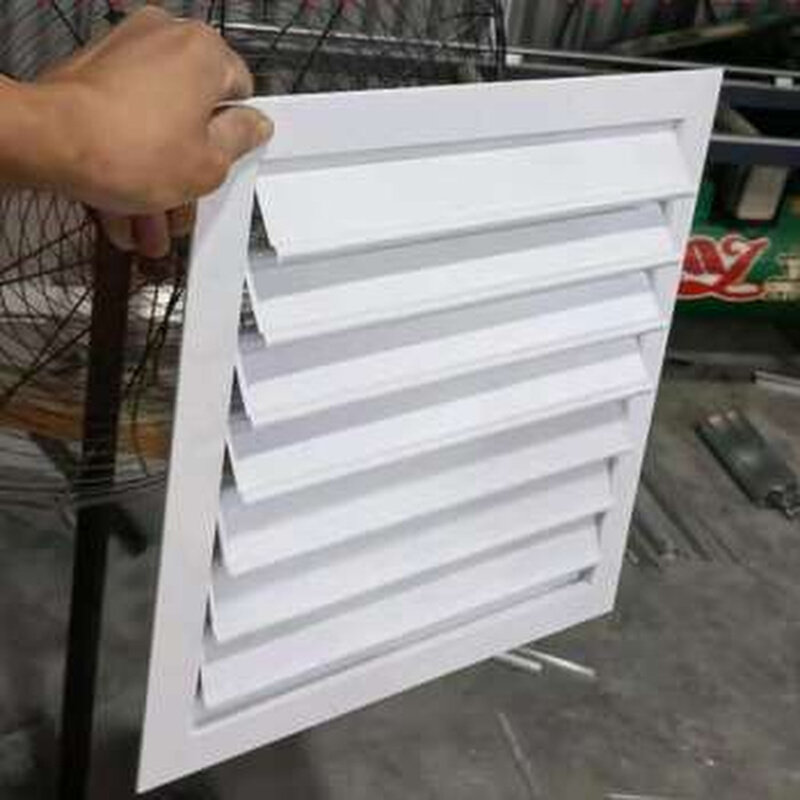 定做铝合金自垂百叶窗通风口烤烟房排风防雨扇动叶片油烟机防风罩