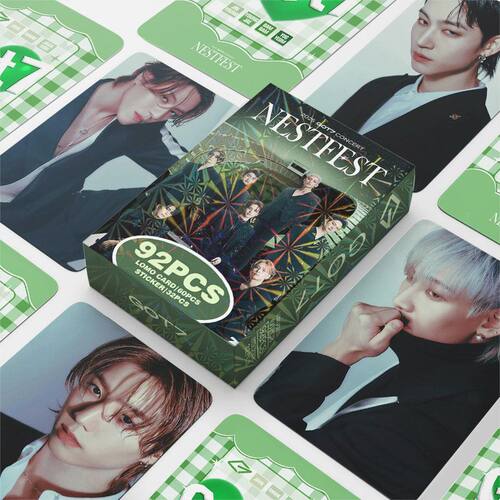 GOT7明星同款周边92张小卡片照贴纸NESTFEST演唱会王嘉尔嘉人杂志
